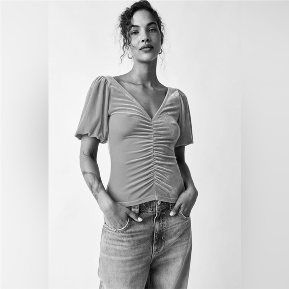 NWOT Free People Cupcake Velvet Top - Picture 3 of 5